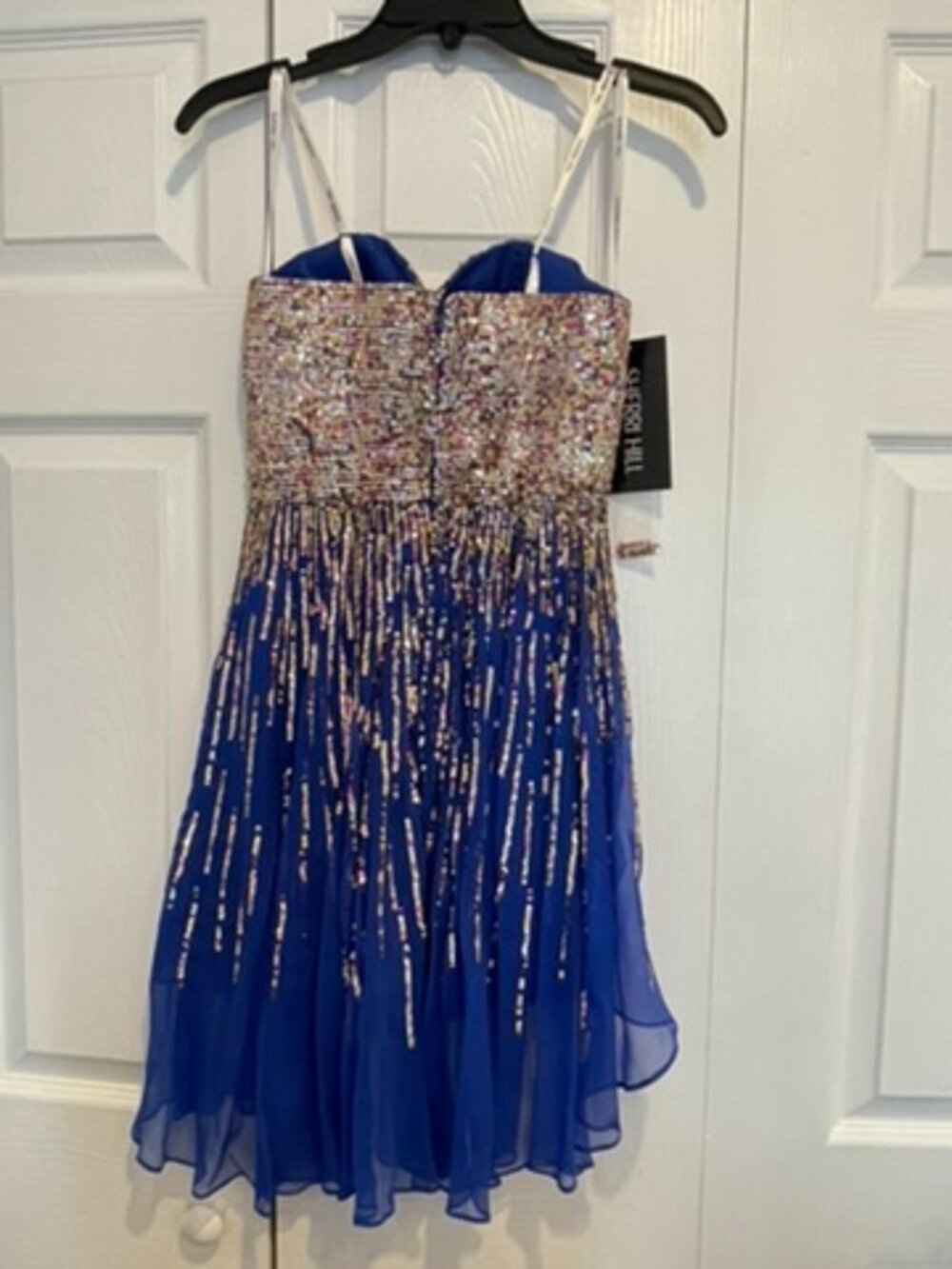 Beaded Royal Blue Formal Dress / Homecoming / Prom Dress - Picture 3 of 6